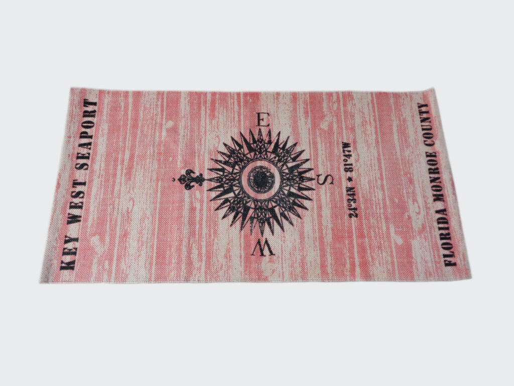 Printed cotton rug